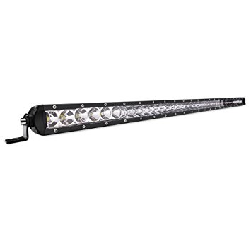 MICTUNING 41" 200W Single Row Cree LED Light Bar (2 Sets Brackets) for Off Road SUV ATV Jeep - 2 Yr Warranty