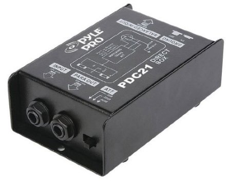 Pyle-Pro PDC21 14 Instrument To Balanced and Unbalanced 14XLR Direct Box