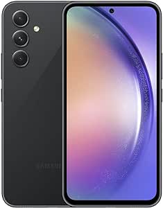 SAMSUNG Galaxy A54 5G (128GB, 6GB) 6.4" 120Hz AMOLED, 50MP 4K Triple Camera, 5G / 4G Volte (Fully Unlocked for AT&T, T-Mobile, Verizon, Global) A546U1 (w/ 256GB SD Card, Black) (Renewed)