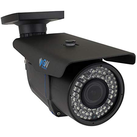GW Security 8 Megapixel 4K (3840x2160) 2.7-13.5mm Varifocal Zoom Outdoor Waterproof Onvif H.265 8MP Bullet PoE IP Camera, 196FT IR Night Vision (Grey)