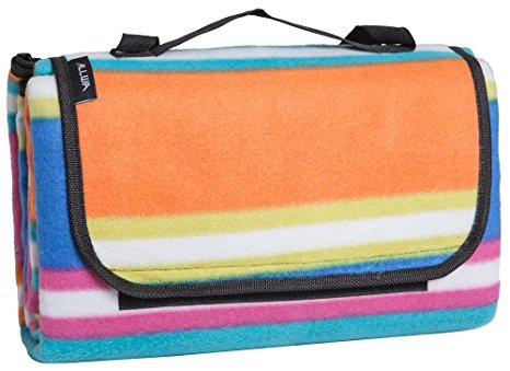 ALLWA Extra Large Picnic Outdoor Blanket Mat - Fold With Waterproof Backing for Beach
