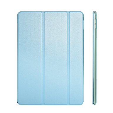 iPad Air 2 Case Cover, Dyasge Smart Case Cover with Magnetic Auto Wake & Sleep Feature and Tri-fold Stand for iPad Air 2 (iPad 6) Tablet,Sky Blue