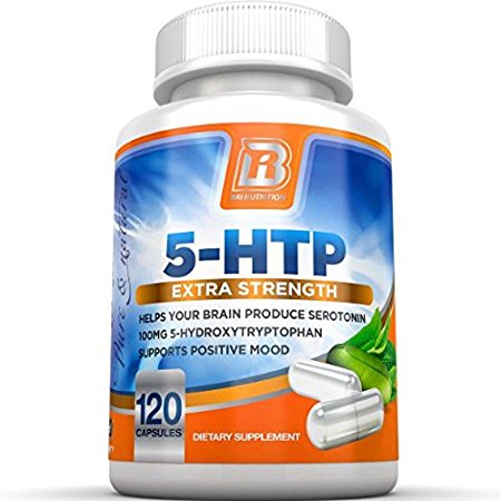 BRI Nutrition 5-HTP - 120 Count 100mg 5 HTP Veggie Capsules - Helps to Improve Your Overall Mood, Relaxation, Sleep & Increases Appetite Control