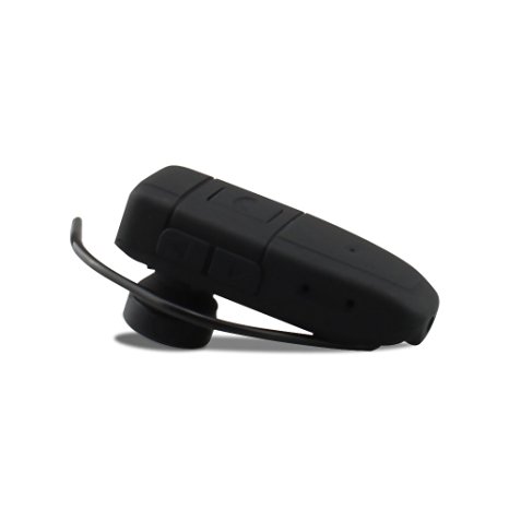 icemoon Spy Camera Bluetooth Earphone 8GB Video Audio Recorder Wearable Hidden Cam (Black)