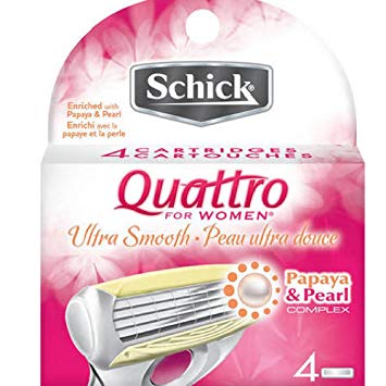 Schick Quattro For Women Cartridges 4 Each (Pack Of 2)