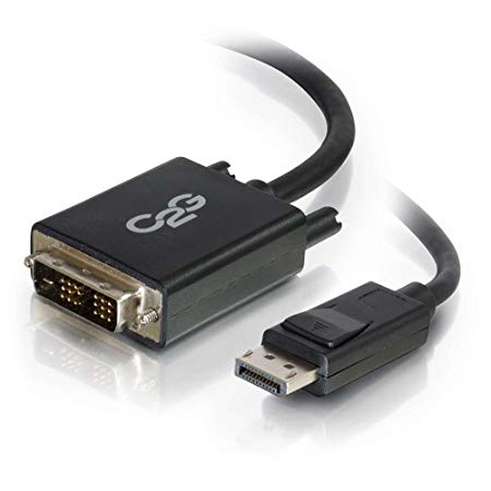 C2G 54330 DisplayPort Male to Single Link DVI-D Male Adapter Cable, TAA Compliant, Black (10 Feet, 3.04 Meters)