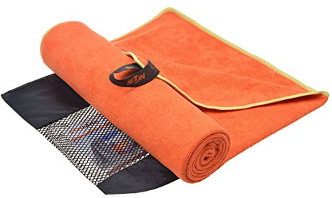 SUNLAND Ultra Absorbent Travel Towels Fast Drying Microfiber Sports Towel Bath Gym Towels