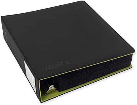 Vault X Premium eXo-Tec® Ring Binder - for 9 Pocket Trading Card Pages - 50  Page Capacity 3 D-Ring Clip Binder for TCG