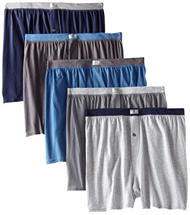 Fruit of the Loom Men's Big Soft Stretch-Knit Boxer (Pack of 5)