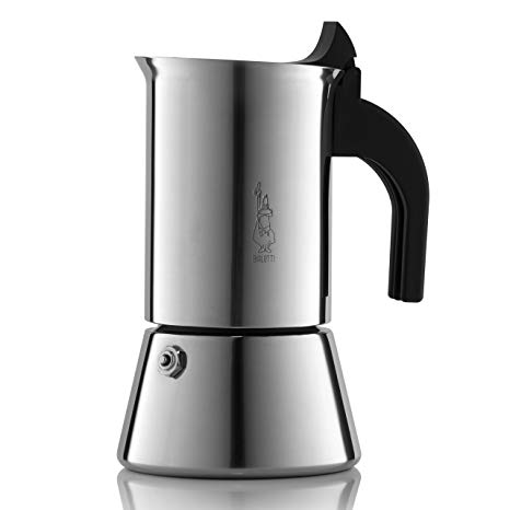 Bialetti Venus Espresso Coffee Maker, Stainless Steel, 4 cup