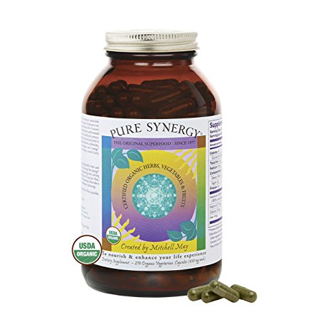 Pure Synergy The Original Organic Green Superfood 270 Vegetable Capsules By The Synergy Company