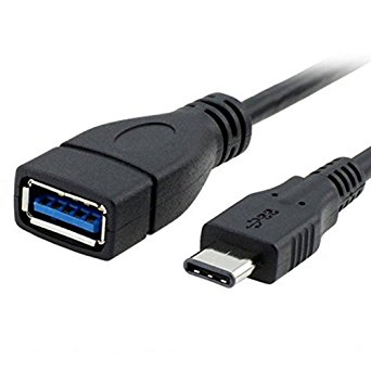 USB 3.1 Type C Cable Length 0.2m Black [Male to USB 3.0 Female]