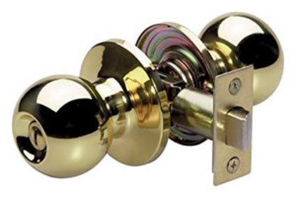 Master Lock BAO0303 Ball Privacy Door Knob, Polished Brass