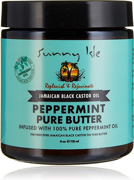 Sunny Isle Jamaican Black Castor Oil Pure Butter infused with Peppermint Oil 118ml