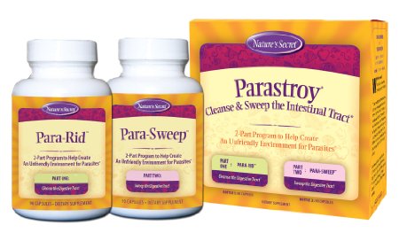 Nature's Secret Parastroy Supplement Set with Para-Rid and Para-Sweep Capsules, 90 Count Each