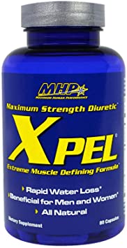 MHP Xpel Dietary Supplement - Maximum Strength Diuretic, 80 Capsules