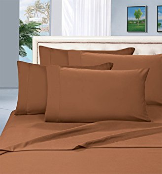 Elegant Comfort 2 Piece Luxurious Silky-Soft Pillowcases, King, Bronze