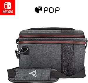 Pdp Gaming Pull-N-Go Travel Case | Elite Edition | 2-In-1 avec Removable Compartments: Gris - Nintendo Switch