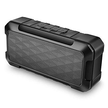 Portable Bluetooth Speaker, IPX6 Waterproof Bluetooth 5.0 Wireless Speaker, Mini Portable Speakers with Loud HD Audio and Deep Bass, Built-in Mic, FM Radio, 2019 New TWS Edition for Home and Outdoors