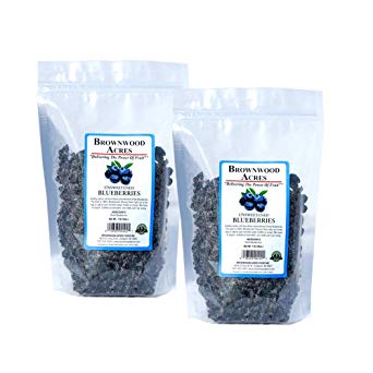 Unsweetened Dried Blueberries by Brownwood Acres (2 Pound)