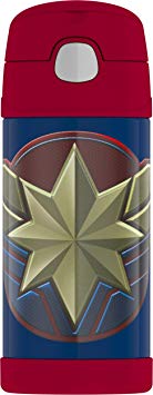 Thermos F4019CP6 Captain Marvel 12oz bottle, 12 Ounce