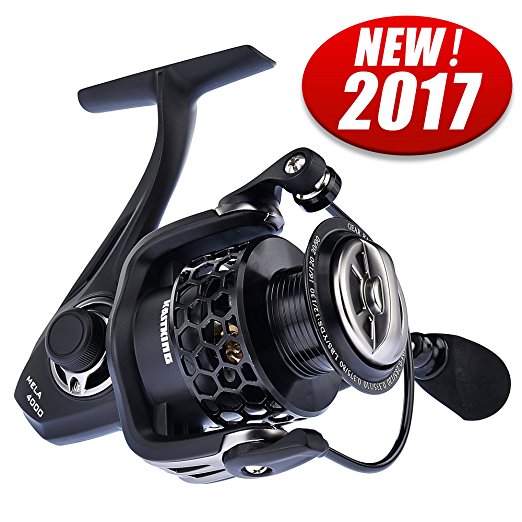 KastKing® Mela II Spinning Reel - Light, Smooth, Powerful and Comes with a FREE Spare Spool - Great for Pike Carp Coarse Sea Game Match Predator Fishing