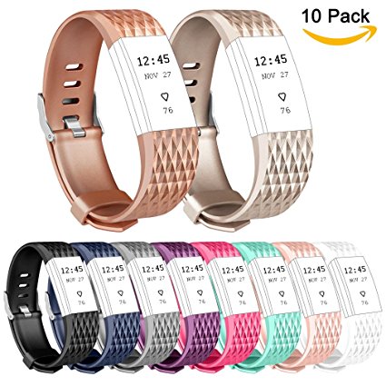 Fitbit Charge 2 Strap Bands, Vancle Classic/Special Edition Fitbit Charge 2 Sport Accessory Wristband Adjustable Straps Band for Fitbit Charge 2 Small Large(No Tracker)