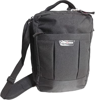 Swiss Gear Vertical Travel Sling Bag - Black, One Size (SA2611)