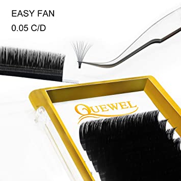 Volume Eyelash Extensions Thickness 0.05 D Curl 14mm Premade Fans 2D 3D 4D 5D 6D 20D Easy Fan Lash Self Fanning|Optinal Thickness 0.05/0.07/0.10/0.12 C/D Curl Single 8-18mm Mix 8-15mm|