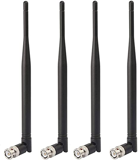 Bingfu Wireless Microphone Receiver Antennas BNC Male Antenna UHF 400MHz-960MHz (4-Pack) for Wireless Microphone System Receiver Remote Digital Audio Mic Receiver Tuner UHF Ham Radio