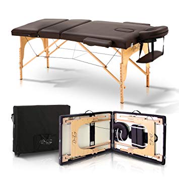 Desireenvy Portable Massage Table With Carrying Case - Easy To Set Up Lightweight Adjustable And Foldable Bed For Physical Therapy, Facial, Tattoo, Spa, And Esthetician Treatment Table Bed