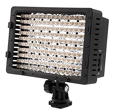 NEEWER 160 LED CN-160 Dimmable Ultra High Power Panel Digital Camera/Camcorder Video Light, LED Light for Canon, Nikon, Pentax, Panasonic,Sony, Samsung and Olympus Digital SLR Cameras