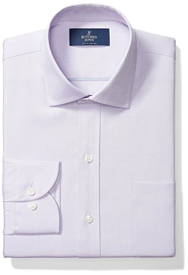 Buttoned Down Men's Slim Fit Spread-Collar Solid Non-Iron Dress Shirt