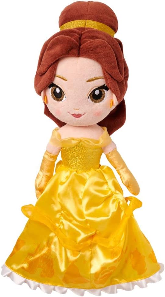 Disney Belle Plush Doll, Beauty and The Beast, Princess, Official Store, Adorable Soft Toy Plushies and Gifts, Perfect Present for Kids, Medium 14 Inches, Age 0