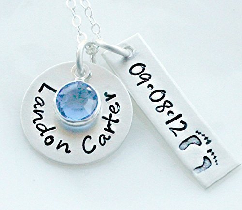 Personalized Jewelry - Mothers Jewelry - Mothers Necklace - New Baby Necklace - Birthstone Necklace