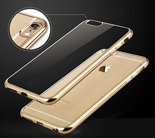 iPhone 6S Case, G-Color® [Clear Cushion] Premium Bumper [Scratch Resistant] Seamless integrated Shock-Absorbing Cover Cases for Apple iPhone 6S/6 (4.7" Inch) [Color55] (Gold)