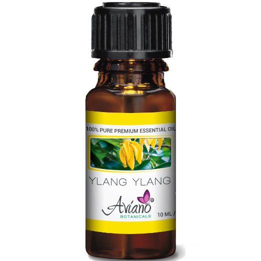 Ylang Ylang Essential Oil - 100% Pure Blue Diamond Therapeutic Grade By Avíanō Botanicals (10 ml)