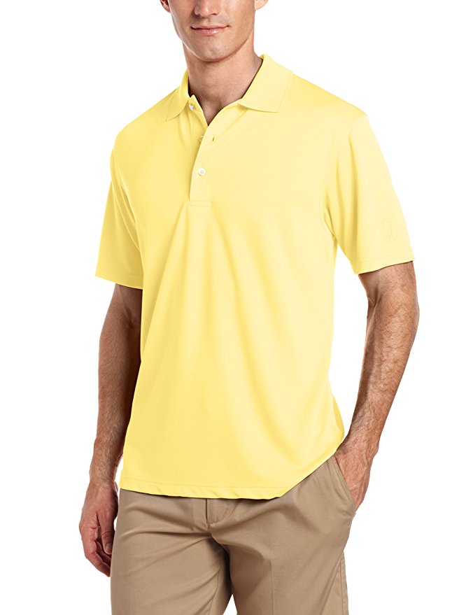 PGA TOUR Men's Short Sleeve Airflux Solid Polo