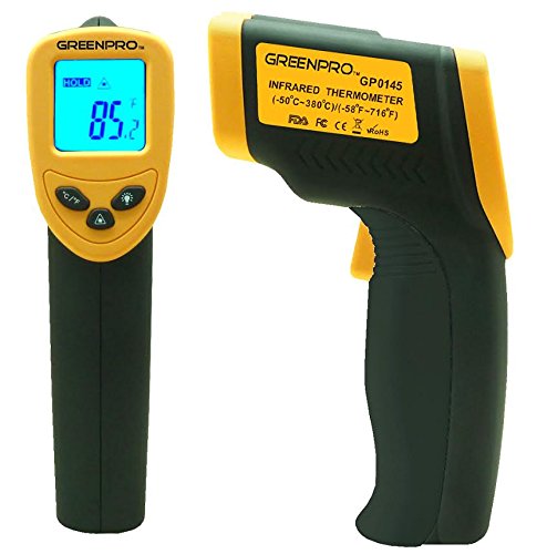 Greenpro Temperature Gun Non-Contact Infrared Thermometer (Black/Yellow)