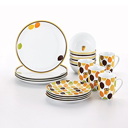 Rachael Ray Little Hoot 16-Piece Dinnerware Set