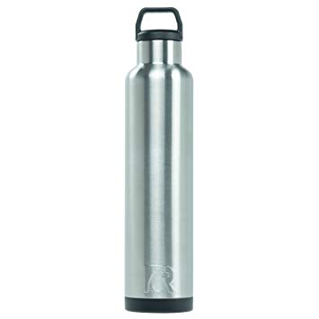 RTIC Double Wall Vacuum Insulated Stainless Steel Leak Proof Sports Water Bottle, Standard Mouth with BPA Free Cap (Stainless Steel, 26oz)