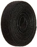 VELCRO 1801-OW-PBB Black Nylon Onewrap Velcro Strap Hook and Loop 12 Wide 5 Length