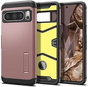 Spigen Tough Armor Case Compatible with Google Pixel 8 Pro - Rose Gold