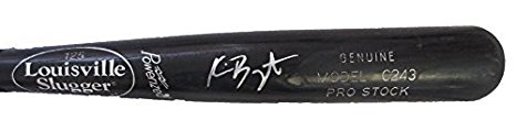Kris Bryant Autographed Game Used Louisville Slugger Bat W/PROOF, Picture of Kris Signing For Us, Chicago Cubs, Top Prospect