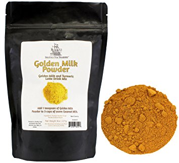 Golden Milk Powder Turmeric Tea Drink Mix, Pre-Mixed Turmeric Golden Milk Mix, Turmeric, Ginger, and Black Pepper (70  Servings)