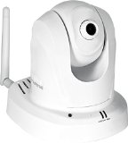 TRENDnet Wireless N Pan Tilt Zoom Network Cloud Surveillance Camera with 1-Way Audio TV-IP851WC White
