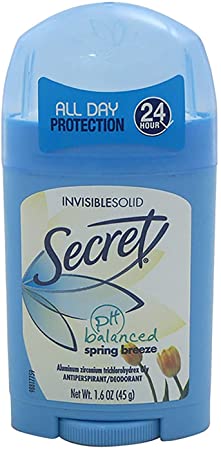 Secret Original Strength Antiperspirant And Deodorant Invisible Solid, Spring Breeze, 1.6 Oz
