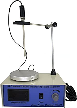 Duda Diesel magsHP 85-2 Magnetic Stirrer with Digital Thermal Controlled Hot Plate 2000 RPM, 8.4" Height, 9" Wide, 10.864566929133858" Length, Gallons