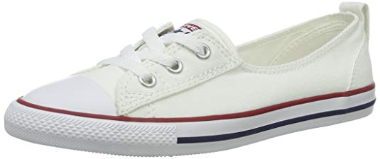 Converse Chuck Taylor Ballet Lace, Women Low-Top Slippers, White (White), 5.5 UK(39 EU)