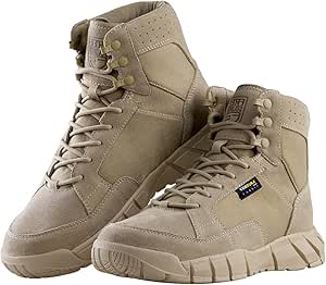 FREE SOLDIER Hiking Work Boots Men's Tactical Boots 6 Inches Waterproof Military Boots Outdoors Desert Boots